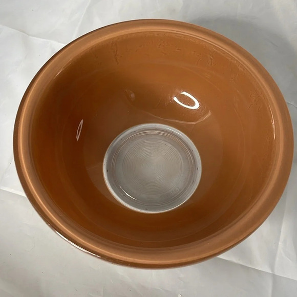 Pyrex Tan and Brown Mixing Bowl - Picture 3 of 11